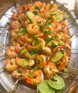 Thai Shrimp Skewers with Lime